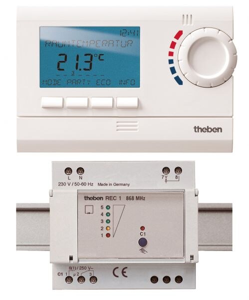 Theben Theben RAMSES 813 top2 HF Set 1 Uhren therm mit Funkstg 7 Tage Zonenr. 8139501
