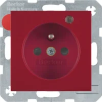 Berker Steckdose rt/gl Kontroll-LED 6765098915