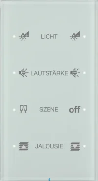 Berker Touch-Sensor 4-fach Glas polarweiß 75144150