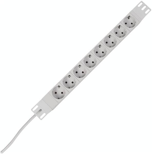 Kopp Kopp 930804013 Profiversal 8-fach mit SK H05VV-F3G1,5qmm 16A 250V aluminium