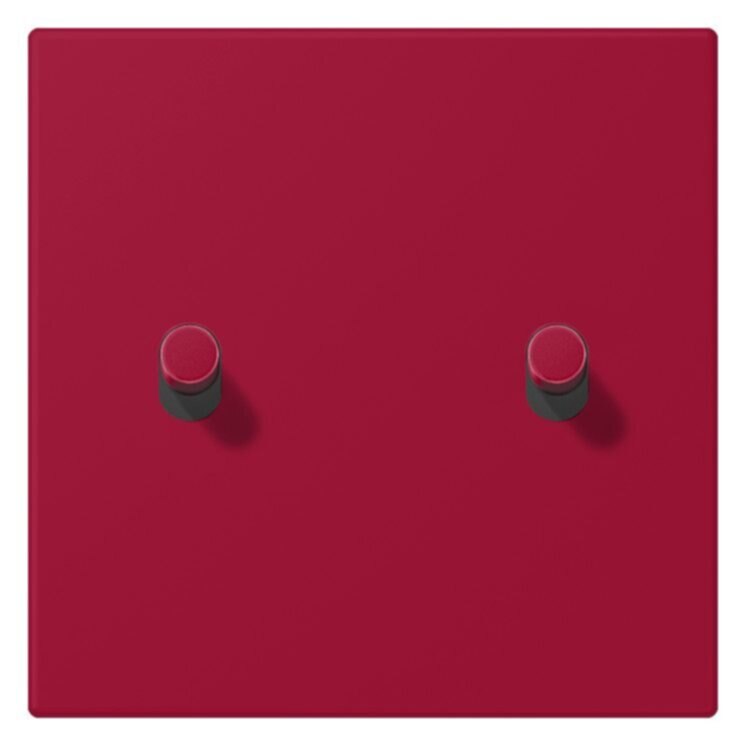 Jung Jung LC12-5R0229 Abdeckung mit Kipphebel "Zylinder" 2 Kipphebel LS 1912 rouge carmin