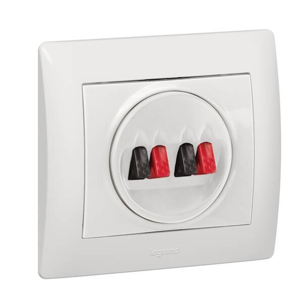 Legrand Legrand 771025 Abdeckung HIFI Lautsprecher 2-fach Galea ultraweiß