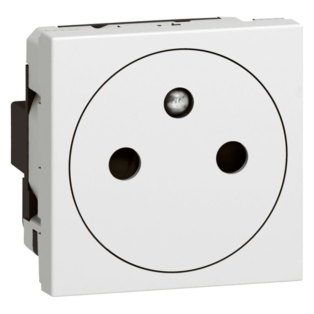 Legrand Legrand 077132 Steckdose F/B Std antibakt. Steckklemme EBS Mosaic ultraweiß