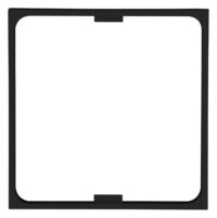 Kopp 405650000 HK07-Zwischenrahmen f.50x50DIN Geräte Farbe:schwarz matt