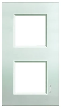 BTicino LNA4802M2AG LivingLight Abdeckrahmen 2-fach 2+2M Silber