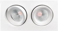 SG LEUCHTEN LED-Einbaustrahler 14W Konverter Junistar Lux Square 902591 2LEDs weiß