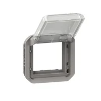 Legrand 069580L Plexo New Einsatz Mosaic Adapter mit transparentem Klappdeckel