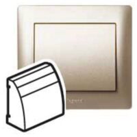Legrand 771476 Abdeckung VDI 60° schräg Beschriftungsträger Galea titanium