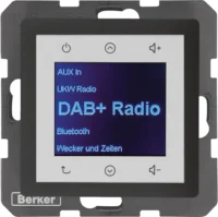Berker Radio DAB+, Bt., Q.x anthrazit. 30846086