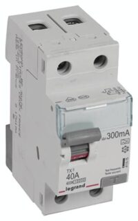 Legrand 411575 TX3 Fi-Schalter 40A 2-polig 300mA Typ A 230VAC 2TE