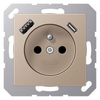 Jung A1520F-15CACH Steckdose Frz/Belg m. USB Typ AC