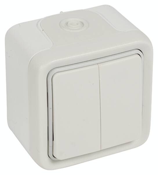 Legrand Legrand 069765 Doppeltaster FR-Aufputz ultraweiß