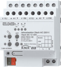 Jung KNX Jalousieaktor Reiheneinbaugerät Gehäuse 4TE 2502 REGHE