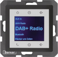 Berker 29846086 Radio Touch Unterputz DAB+Q.x anthrazit samt