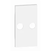 BTicino KW25M2 LivingNow 2M Abdeckung TV-R-Dosen in der Farbausführung White