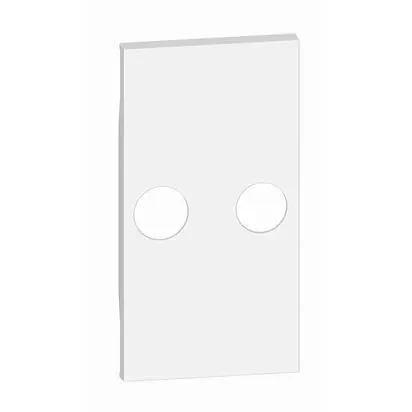 Legrand BTicino KW25M2 LivingNow 2M Abdeckung TV-R-Dosen in der Farbausführung White