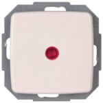 Kopp 586671081 Kontrollschalter mit Linse 10AX 250V Rivo weiß