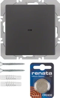 Berker KNX-Funk Wandsender 1-fach anthrazit samt 85655226