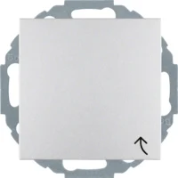 Berker Schuko-Steckdosealu/matt mit Klappdeckel 47441404