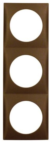 Berker 918192511 Rahmen 3-fach Integro Flow braun matt