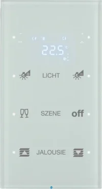 Berker Touchsensor 3-fach Glas polarweiß 75643150