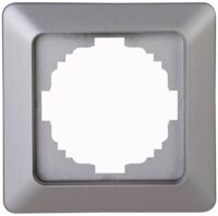Kopp 305620006 Abdeckr.1-fach HK02 stahlfarben
