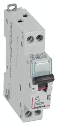 Legrand 407736 DX3 LS-Schalter C 3A 1-polig+N 6kA 230VAC 1TE