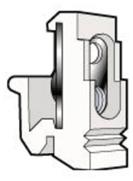 Legrand Legrand 036460 Fixocab Universaladapter für G-Profilschiene Schrauben M4