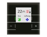 MDT Raumtemperaturregler Unterputz KNX schwarz glänzend Bedienelement SCN-RTRGS.02S