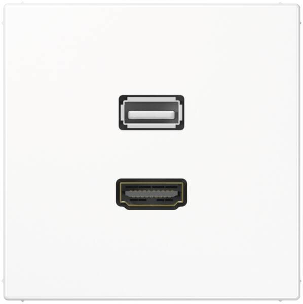 Jung Jung MALS1163WW Einsatz HDMI/USB alpinweiß