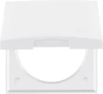 Berker Rahmen 1-fach pws mit Klappdeckel 918282509