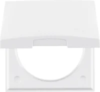 Berker Rahmen 1-fach pws mit Klappdeckel 918282509