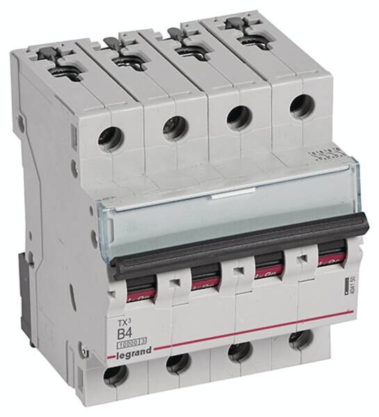 Legrand Legrand 404150 TX3 LS-Schalter B 4A 4-polig 10kA 400VAC 4TE