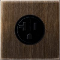 Jung Steckdose US-Norm NEMA 20A 125V, Me. antik ME 2521-20 AT