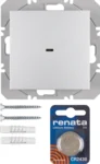 Berker KNX-Funk Wandsender 1-fach aluminium matt 85655283