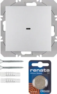 Berker KNX-Funk Wandsender 1-fach aluminium matt 85655283