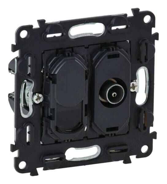 Legrand Legrand 753055 Einsatz TV+RJ45 Kategorie6 UTP Valena INMATIC