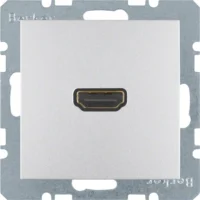 Berker Steckdose High Definition 90 Grad aluminium matt 3315431404