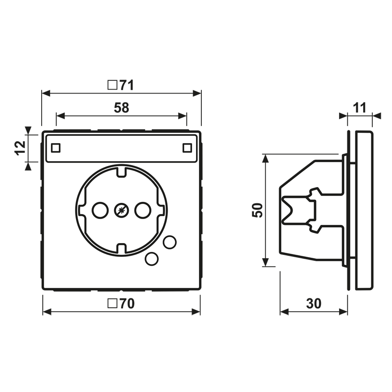 Jung Jung SCHUKO-Steckdose 16A 250V alu AL 2521 NAUF