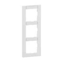 Legrand 765993 SEANO+3-fach Rahmen vertikal mit Beschriftungsfeld Farbausführung