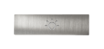 DoorBird Lichttasterblende für rechteckigen Lichttaster – Edelstahl V4A