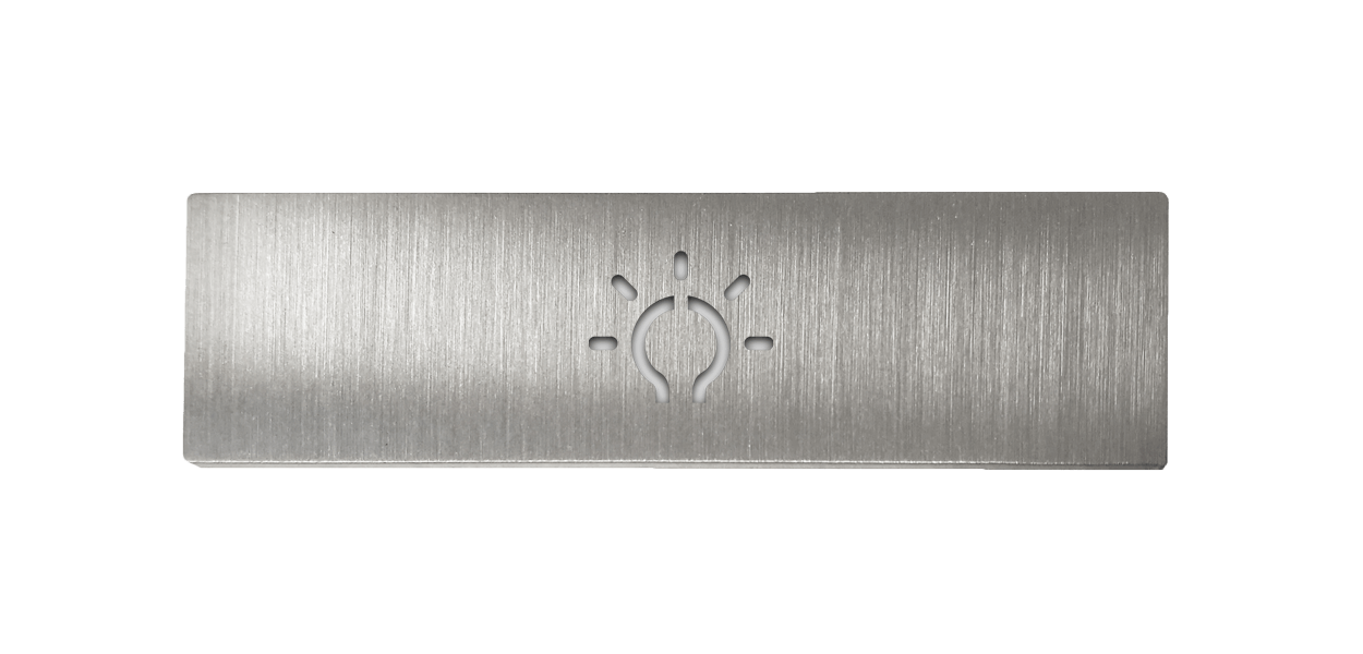 Doorbird DoorBird Lichttasterblende für rechteckigen Lichttaster – Edelstahl V4A