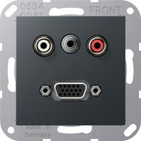 Jung Cinch Aud. Miniklinke VGA anthrazit matt MA A 1072 ANM