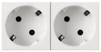 Legrand 077252 Schuko Steckdose 45° 2-fach 4-modulig Mosaic weiß