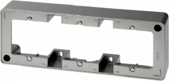 Berker Berker Aufputz-Rahmen 3-fach anthrazit, samt 10316086