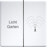 Eltako Doppelwippe lasergraviert 55x55mm DW-FT55-at