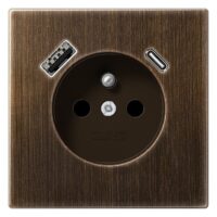 Jung ME1520F-15CAAT Steckdose Frz/Belg m USB Typ AC
