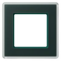 Jung AV581GLMSG Glasrahmen 1f senkr.eu.waager.e Montage Glas A VIVA sm