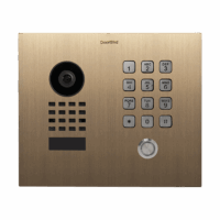 DoorBird D1101KH Classic Unterputz IP Video Türsprechanlage – Echtes Messing