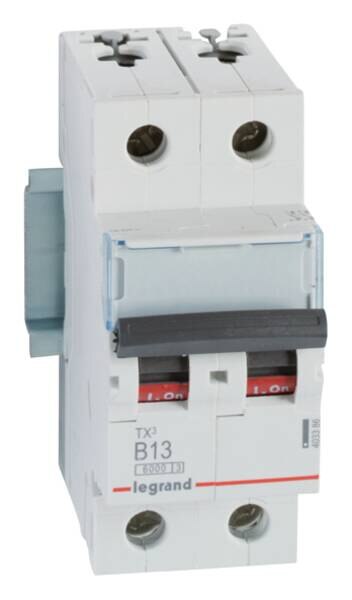 Legrand Legrand 403386 TX3 LS-Schalter B 13A 2-polig 6kA 400VAC 2TE